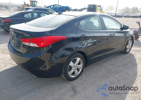 2013 Hyundai Elantra Gls from USA, damaged, VIN 5NPDH4AEXDH312007